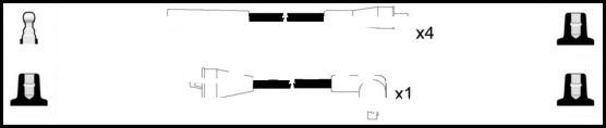 LEMARK HOES659 - Комплект проводов зажигания abcparts.ee
