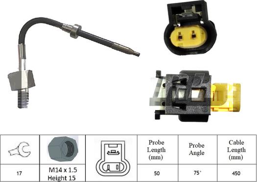 LEMARK LXT412 - Датчик, температура выхлопных газов abcparts.ee