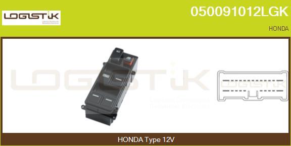 LGK 050091012LGK - Выключатель, стеклоподъемник abcparts.ee