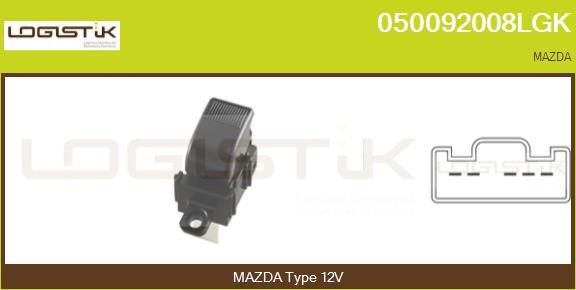 LGK 050092008LGK - Выключатель, стеклоподъемник abcparts.ee