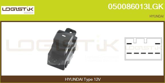 LGK 050086013LGK - Выключатель, стеклоподъемник abcparts.ee