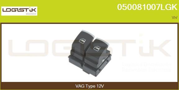 LGK 050081007LGK - Выключатель, стеклоподъемник abcparts.ee