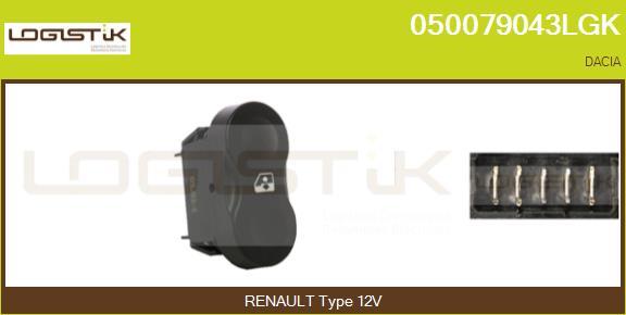 LGK 050079043LGK - Выключатель, стеклоподъемник abcparts.ee