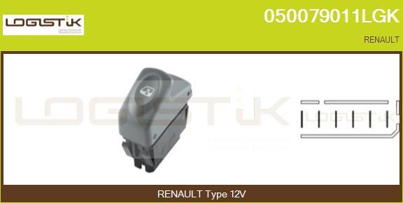 LGK 050079011LGK - Выключатель, стеклоподъемник abcparts.ee