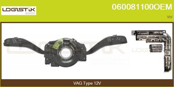 LGK 060081100OEM - Выключатель на рулевой колонке abcparts.ee