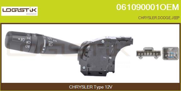 LGK 061090001OEM - Выключатель на рулевой колонке abcparts.ee