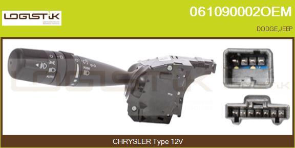 LGK 061090002OEM - Выключатель на рулевой колонке abcparts.ee