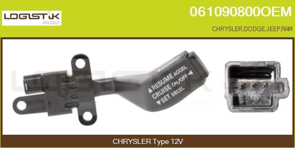 LGK 061090800OEM - Переключатель управления, сист. регулирования скорости abcparts.ee