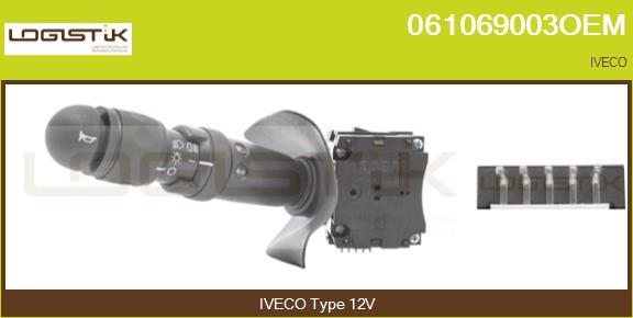 LGK 061069003OEM - Выключатель на рулевой колонке abcparts.ee