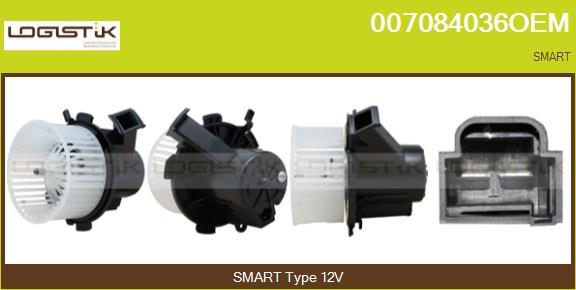 LGK 007084036OEM - Вентилятор салона abcparts.ee