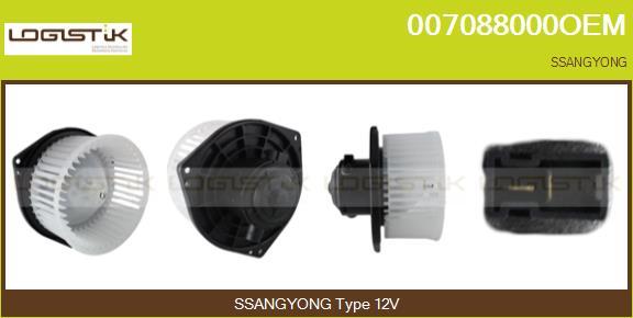 LGK 007088000OEM - Вентилятор салона abcparts.ee