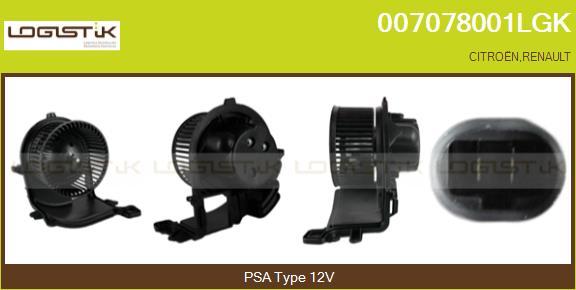 LGK 007078001LGK - Вентилятор салона abcparts.ee