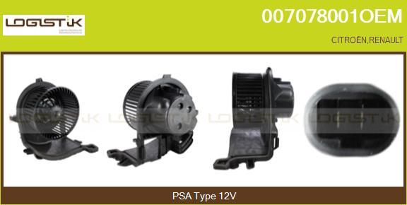 LGK 007078001OEM - Вентилятор салона abcparts.ee