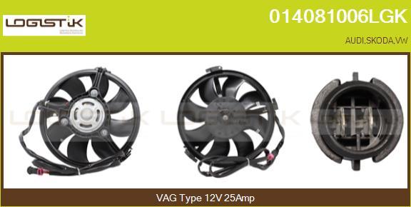 LGK 014081006LGK - Электродвигатель, вентилятор радиатора abcparts.ee