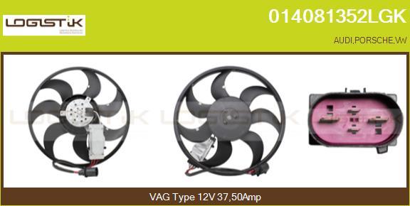 LGK 014081352LGK - Вентилятор, охлаждение двигателя abcparts.ee