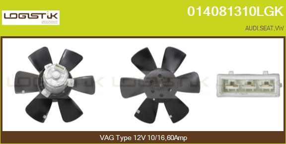 LGK 014081310LGK - Вентилятор, охлаждение двигателя abcparts.ee