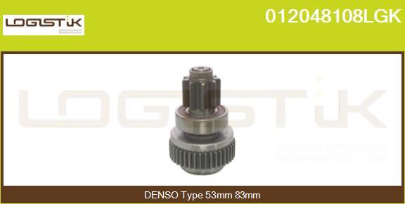 LGK 012048108LGK - Бендикс, ведущая шестерня стартера abcparts.ee