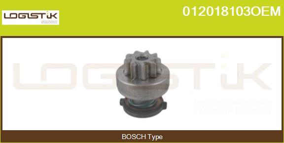 LGK 012018103OEM - Бендикс, ведущая шестерня стартера abcparts.ee
