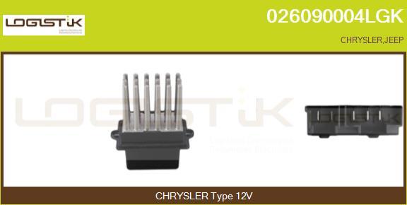 LGK 026090004LGK - Сопротивление, реле, вентилятор салона abcparts.ee