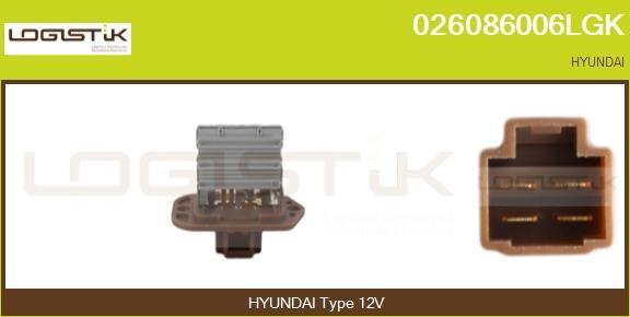 LGK 026086006LGK - Сопротивление, реле, вентилятор салона abcparts.ee