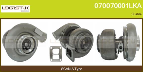 LGK 070070001LKA - Турбина, компрессор abcparts.ee