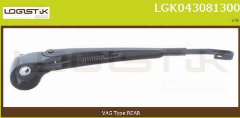 LGK LGK043081300 - Рычаг стеклоочистителя, система очистки окон abcparts.ee