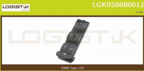 LGK LGK050080012 - Выключатель, стеклоподъемник abcparts.ee