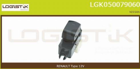 LGK LGK050079060 - Выключатель, стеклоподъемник abcparts.ee