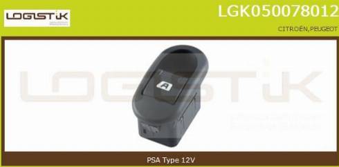 LGK LGK050078012 - Выключатель, стеклоподъемник abcparts.ee