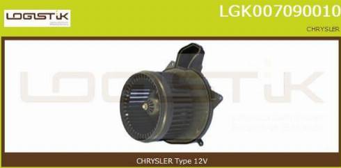 LGK LGK007090010 - Вентилятор салона abcparts.ee