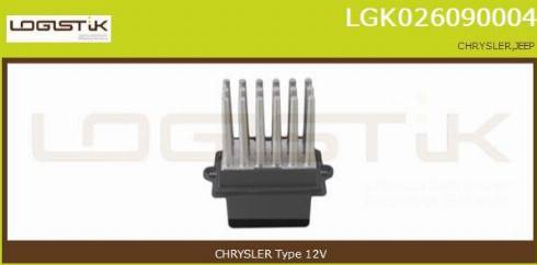 LGK LGK026090004 - Сопротивление, реле, вентилятор салона abcparts.ee