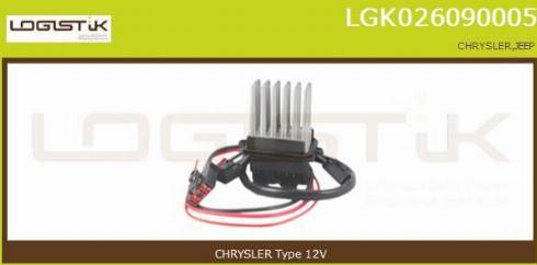 LGK LGK026090005 - Сопротивление, реле, вентилятор салона abcparts.ee