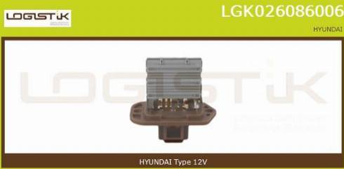 LGK LGK026086006 - Сопротивление, реле, вентилятор салона abcparts.ee