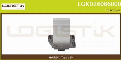 LGK LGK026086000 - Сопротивление, реле, вентилятор салона abcparts.ee