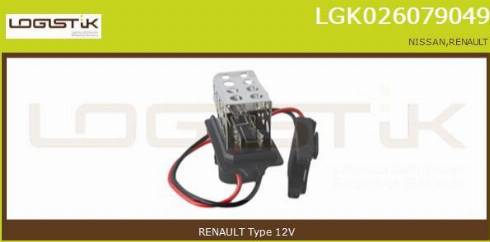 LGK LGK026079049 - Сопротивление, реле, вентилятор салона abcparts.ee
