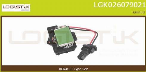 LGK LGK026079021 - Сопротивление, реле, вентилятор салона abcparts.ee