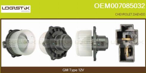 LGK OEM007085032 - Вентилятор салона abcparts.ee