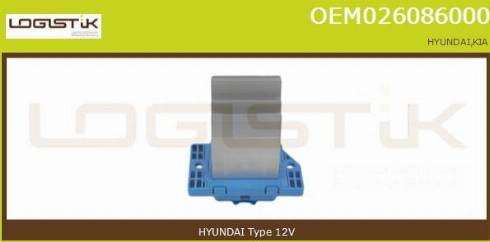 LGK OEM026086000 - Сопротивление, реле, вентилятор салона abcparts.ee