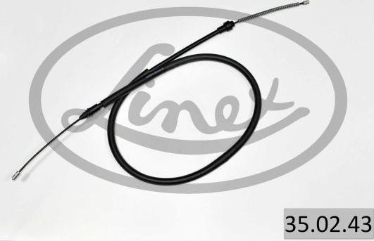 Linex 35.02.43 - Тросик, cтояночный тормоз abcparts.ee