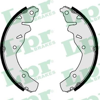LPR 09180 - Комплект тормозных колодок, барабанные abcparts.ee