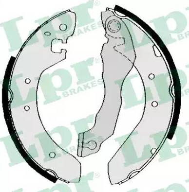 LPR 04620 - Комплект тормозных колодок, барабанные abcparts.ee