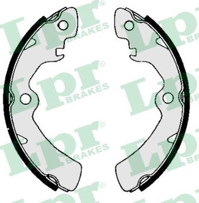 LPR 04750 - Комплект тормозных колодок, барабанные abcparts.ee