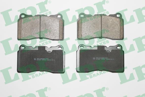 LPR 05P951 - Тормозные колодки, дисковые, комплект abcparts.ee