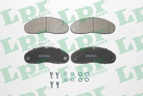 LPR 05P961 - Тормозные колодки, дисковые, комплект abcparts.ee