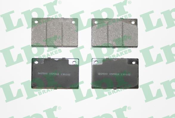 LPR 05P918 - Тормозные колодки, дисковые, комплект abcparts.ee