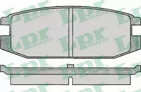 LPR 05P045 - Тормозные колодки, дисковые, комплект abcparts.ee