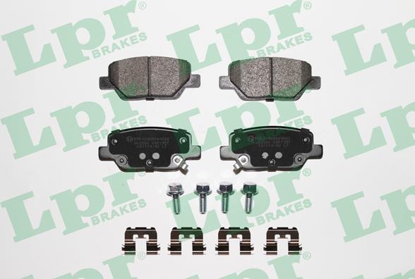 LPR 05P1951K - Тормозные колодки, дисковые, комплект abcparts.ee