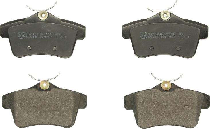 LPR 05P1567 - Тормозные колодки, дисковые, комплект abcparts.ee