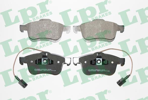 LPR 05P1674 - Тормозные колодки, дисковые, комплект abcparts.ee