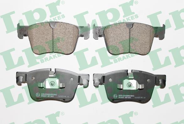 LPR 05P1853 - Тормозные колодки, дисковые, комплект abcparts.ee